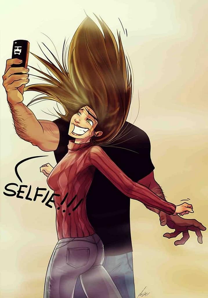 Pärchen Selfie