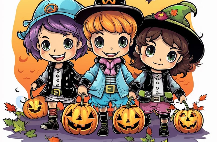 Halloween Ausmalbilder für Kinder